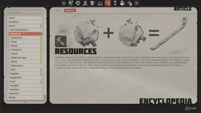 Breathedge 2 encyclopedia entry showing a material item with Found in the World and How to Obtain panels